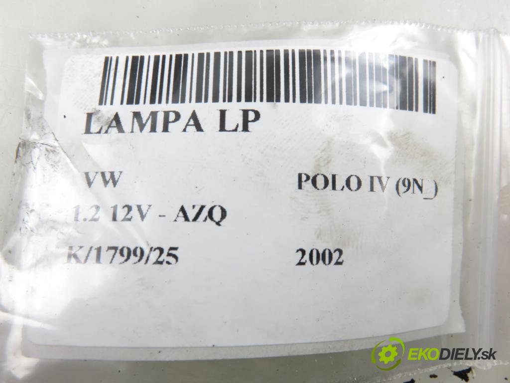 VW POLO (9N_) HB 2002 47,00 1.2 12V 64 - AZQ 1198,00 světlo LP 