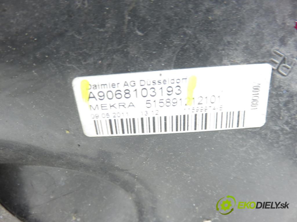 MERCEDES-BENZ SPRINTER 3,5-t Skrzynia (906) FURGON 2011 95,00 313 CDI (906.631, 906.633, 906.635, 906.637) - OM 2143,00 Spätné zrkadlo 9068103193