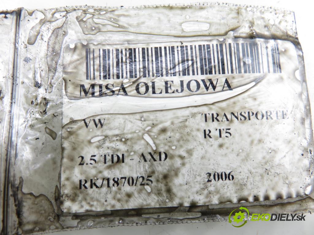 VW TRANSPORTER V Skrzynia (7HA, 7HH, 7EA, 7EH) FURGON 2006 96,00 2.5 TDI - AXD 2461,00 Vaňa olejová 070103603K (Olejová vaňa)
