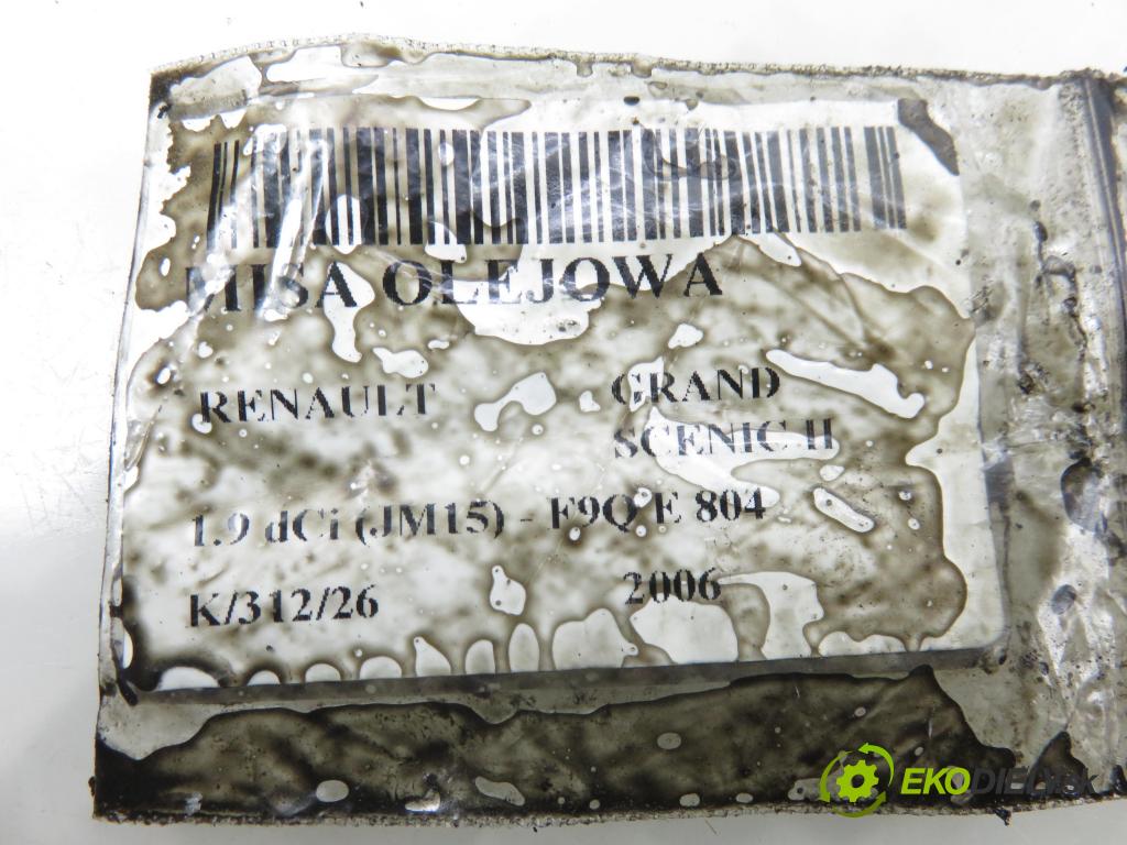RENAULT GRAND SCENIC II (JM0/1_) MINIVAN 2006 0,00 1.9 dCi (JM15) - F9Q E 804 1870,00 Vaňa olejová 8200477252 (Olejová vaňa)