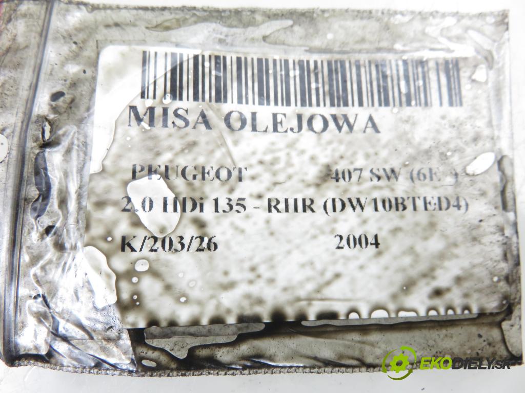 PEUGEOT 407 SW (6E_) KOMBI 2004 100,00 2.0 HDi 135 - RHR 1997,00 Vaňa olejová 9656288980 (Olejová vaňa)