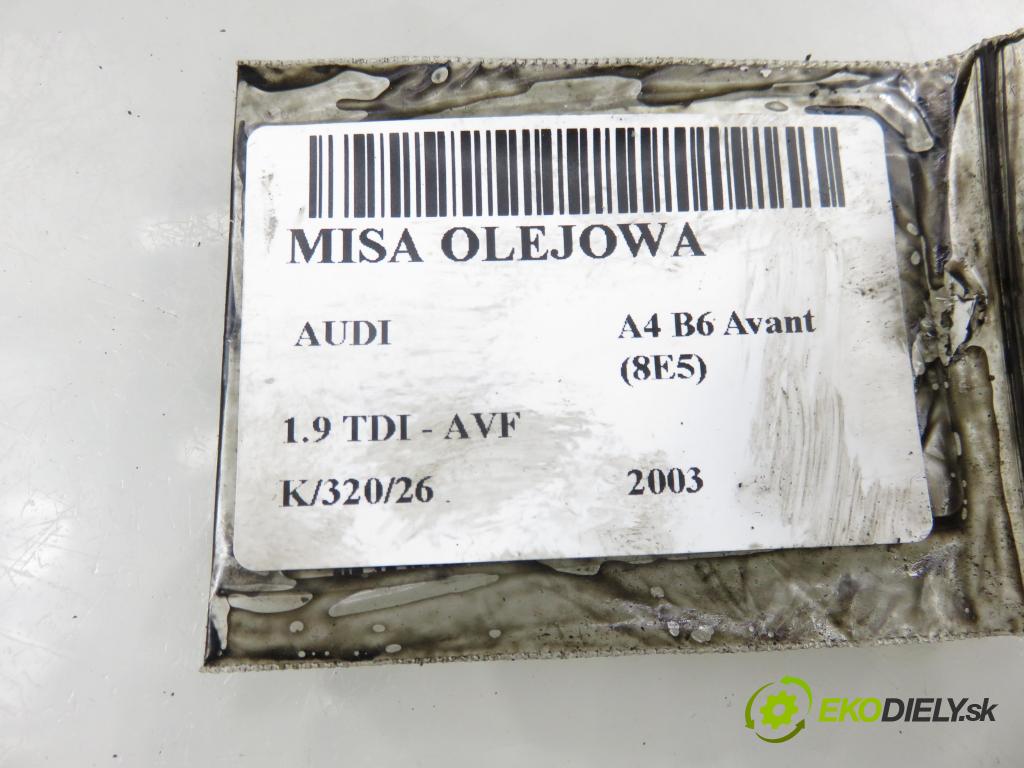 AUDI A4 Avant (8E5, B6) KOMBI 2003 96,00 1.9 TDI PD 130 - AVF 1896,00 Vaňa olejová 06B103603BK (Olejová vaňa)