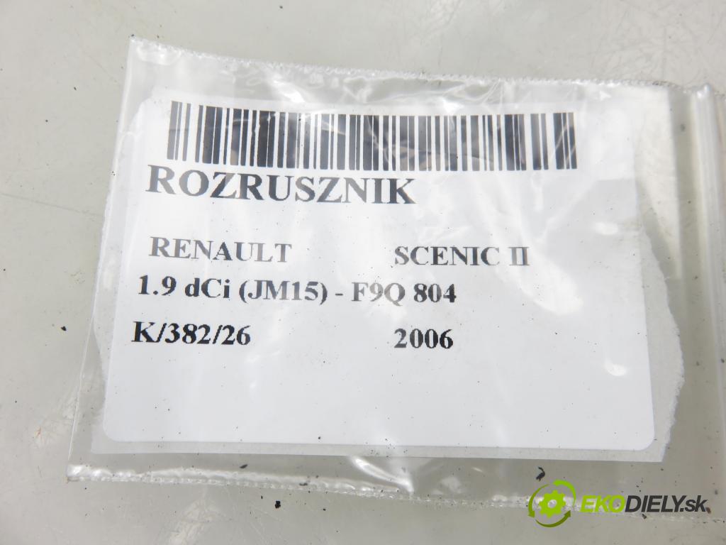 RENAULT SCENIC II (JM0/1_) MINIVAN 2006 96,00 1.9 dCi (JM15) - F9Q 804 1870,00 startér 8200628426 ; D7R49 (Startér)