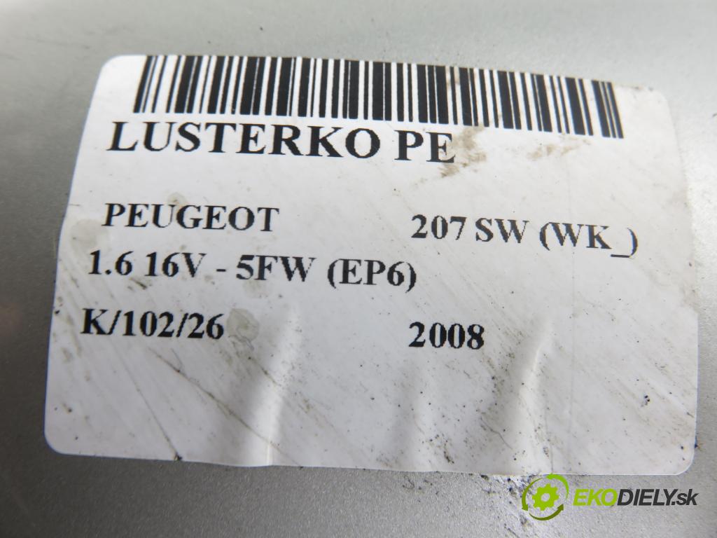 PEUGEOT 207 SW (WK_) KOMBI 2008 88,00 1.6 16V - 5FW (EP6) 1598,00 Spätné zrkadlo