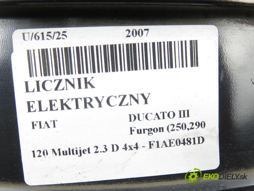 FIAT DUCATO Furgon (250_, 290_) FURGON 2007 88,00 120 Multijet 2.3 D - F1AE0481D 2287,00 Prístrojovka elektrický 1358173080