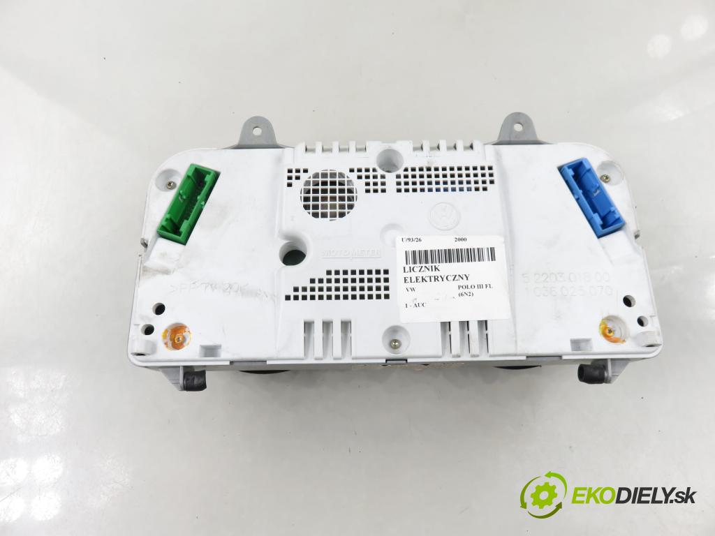 VW POLO (6N2) HB 2000 37,00 1.0 MPI 50 - AUC 999,00 Prístrojovka elektrický 0263627004 ; 6N0920804E