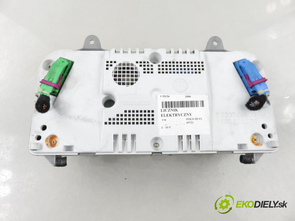 VW POLO (6N2) HB 2000 37,00 1.0 MPI 50 - AUC 999,00 Prístrojovka elektrický 0263627004 ; 6N0920804E