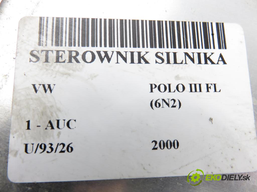 VW POLO (6N2) HB 2000 37,00 1.0 MPI 50 - AUC 999,00 Riadiaca jednotka Motor 030906032AP ; 0261206751