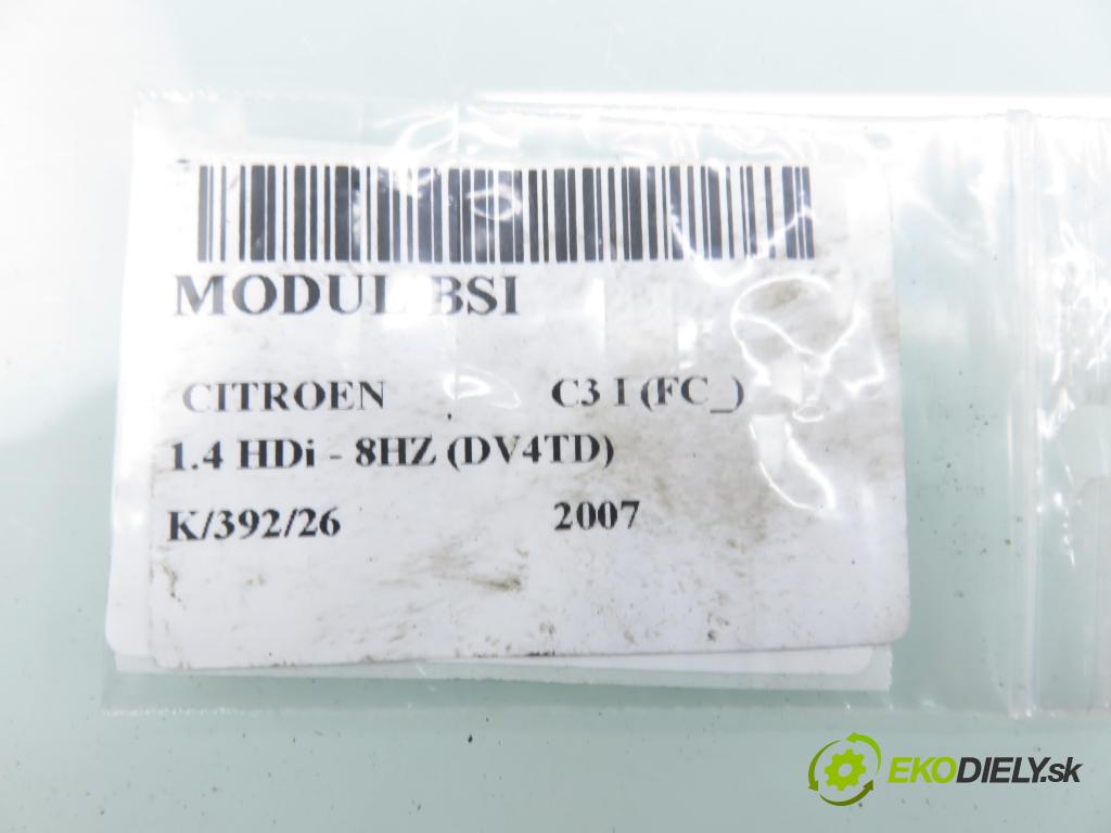 CITROEN C3 I (FC_) HB 2007 50,00 1.4 HDi - 8HZ (DV4TD) 1398,00 MODUL BSM 9664055480