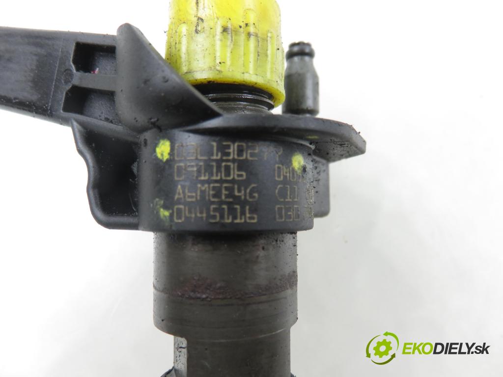 AUDI A4 Avant (8K5, B8) KOMBI 2009 105,00 2.0 TDI - CAGA 1968,00 vstřikovač 0445116030 ; 03L130277 (Vstřikovač paliva)