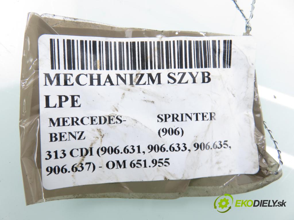 MERCEDES-BENZ SPRINTER 3,5-t Skrzynia (906) FURGON 2011 95,00 313 CDI (906.631, 906.633, 906.635, 906.637) - OM  2143,00 Mechanizmus okien 9067200046