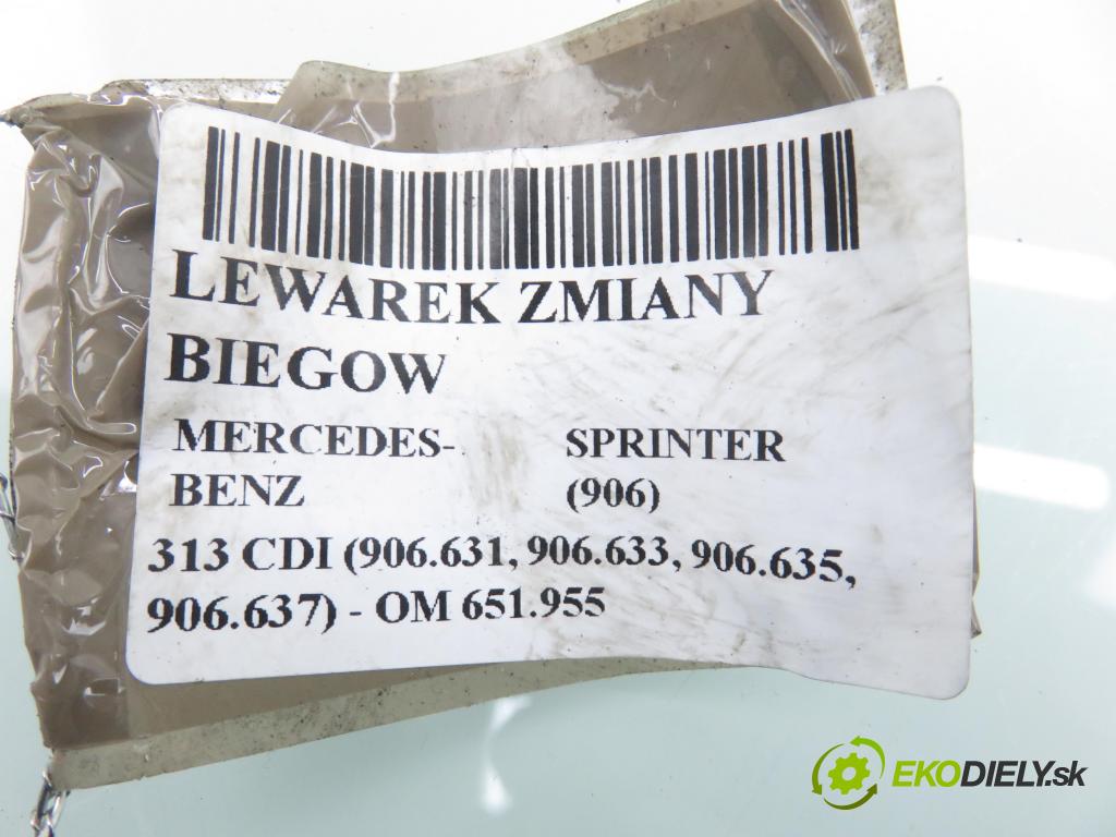 MERCEDES-BENZ SPRINTER 3,5-t Skrzynia (906) FURGON 2011 95,00 313 CDI (906.631, 906.633, 906.635, 906.637) - OM  2143,00 ZVEDÁK: A9062603309