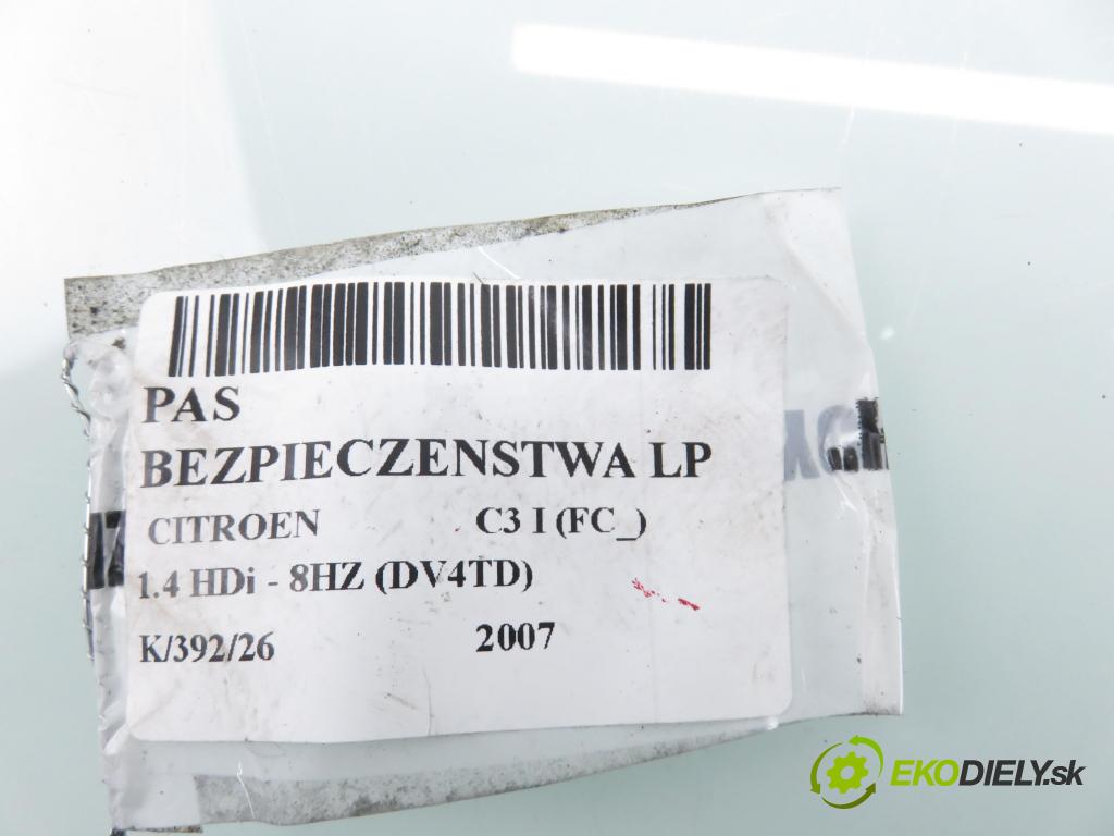 CITROEN C3 I (FC_) HB 2007 50,00 1.4 HDi - 8HZ (DV4TD) 1398,00 Držiak bezpečnostný LP 96803595XX