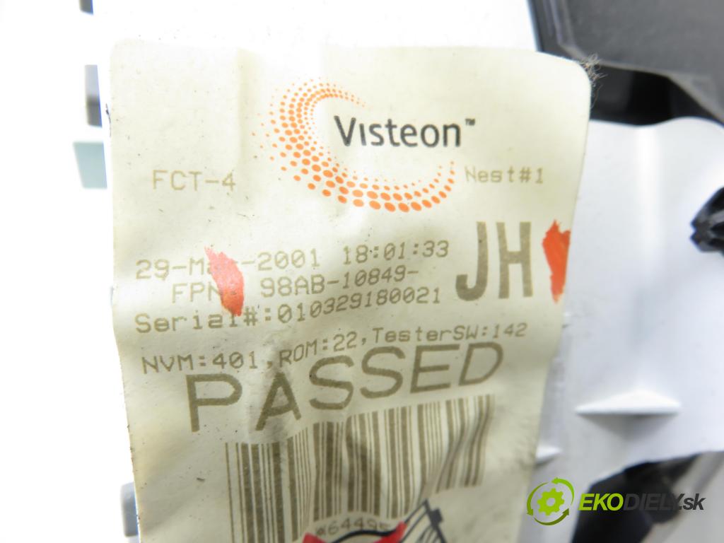 FORD FOCUS (DAW, DBW) HB 1999 74,00 1.6 16V 100 - FYDA 1596,00 prístrojovka elektrický 98AB10849JH