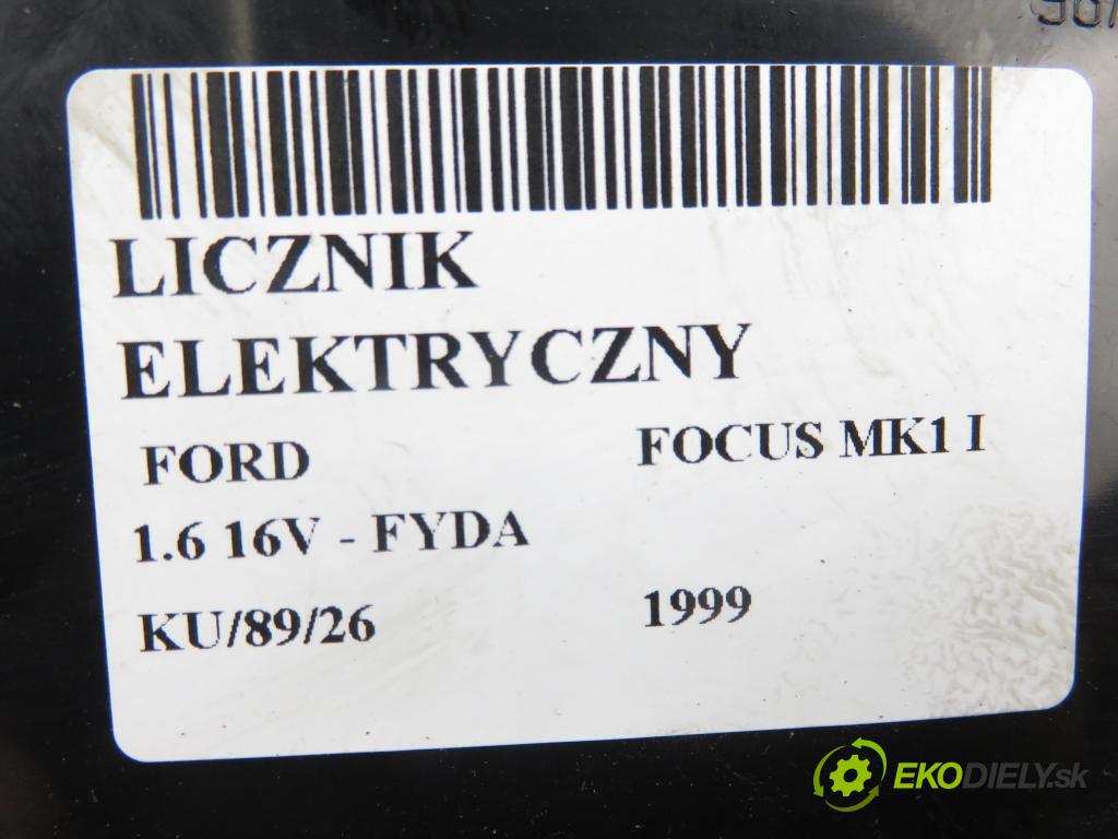 FORD FOCUS (DAW, DBW) HB 1999 74,00 1.6 16V 100 - FYDA 1596,00 prístrojovka elektrický 98AB10849JH