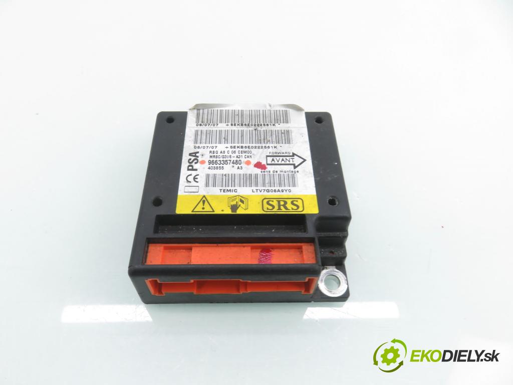 CITROEN C3 I (FC_) HB 2007 50,00 1.4 HDi - 8HZ (DV4TD) 1398,00 MODUL air BAG 9663357480