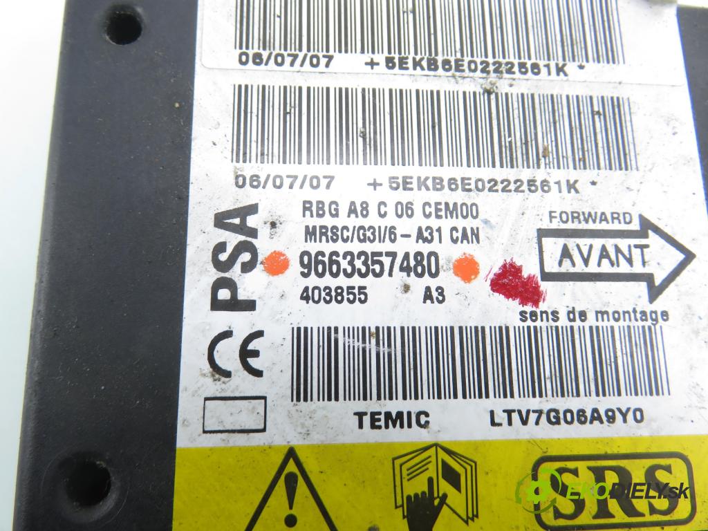 CITROEN C3 I (FC_) HB 2007 50,00 1.4 HDi - 8HZ (DV4TD) 1398,00 MODUL air BAG 9663357480