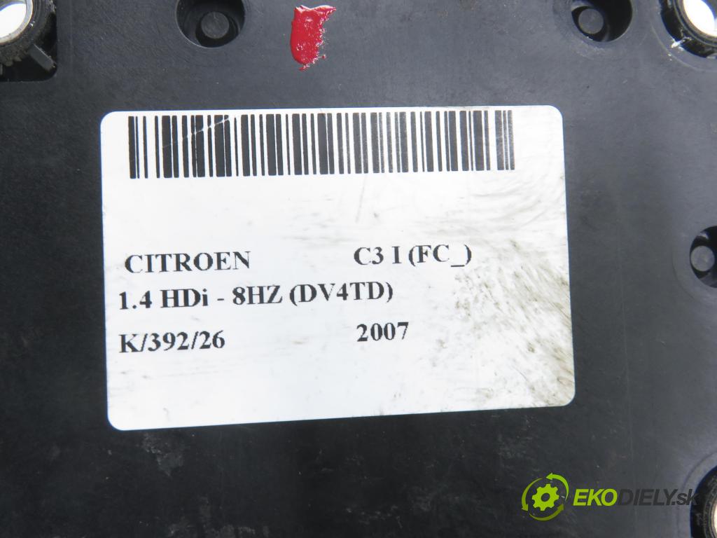 CITROEN C3 I (FC_) HB 2007 50,00 1.4 HDi - 8HZ (DV4TD) 1398,00 MODUL air BAG 9663357480