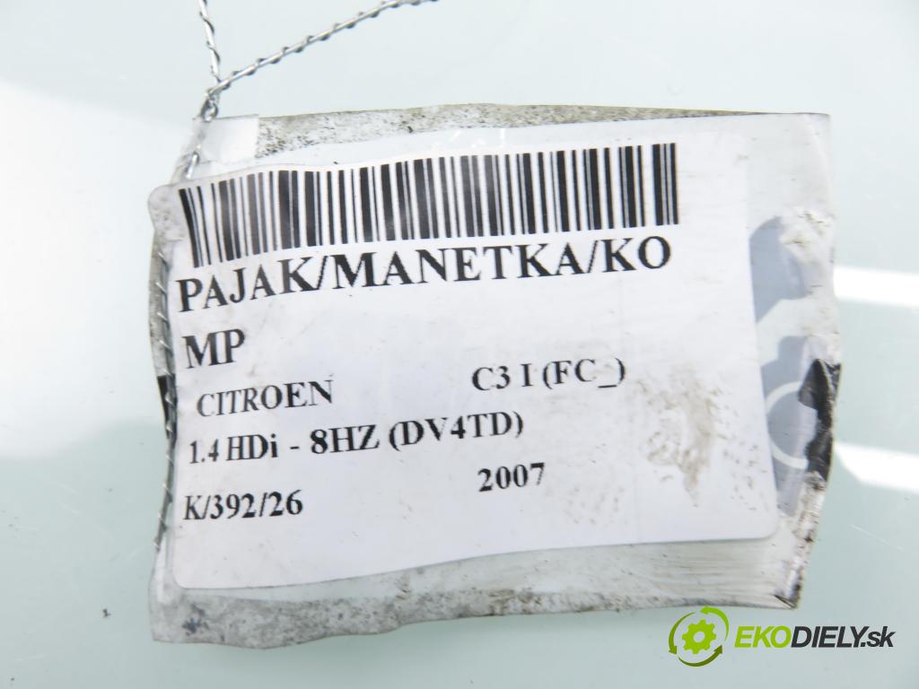 CITROEN C3 I (FC_) HB 2007 50,00 1.4 HDi - 8HZ (DV4TD) 1398,00 páčka/prepínač 96640423XT