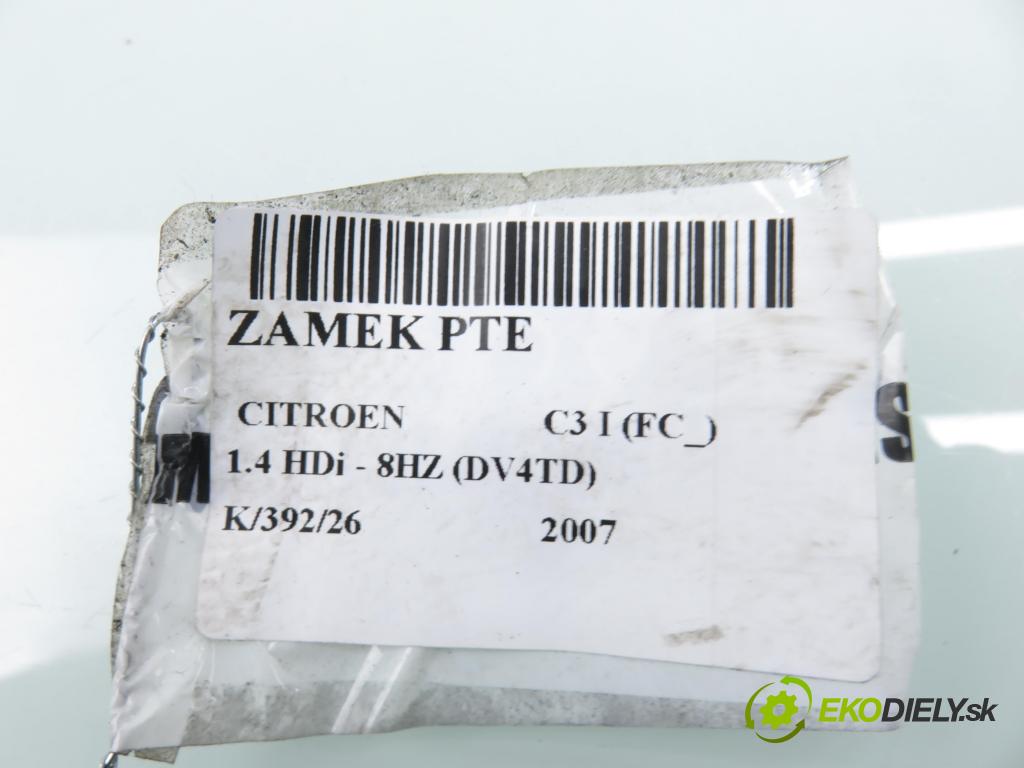 CITROEN C3 I (FC_) HB 2007 50,00 1.4 HDi - 8HZ (DV4TD) 1398,00 zámok PTE 61427180
