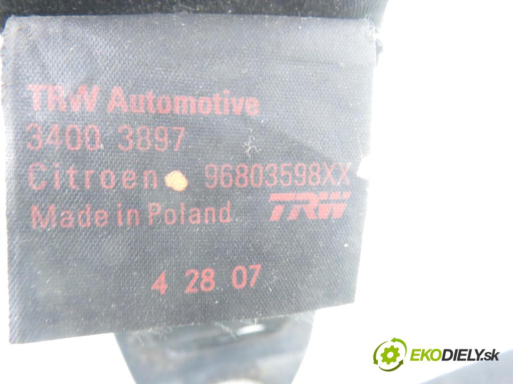 CITROEN C3 I (FC_) HB 2007 50,00 1.4 HDi - 8HZ (DV4TD) 1398,00 Držiak bezpečnostný PP 96803598XX