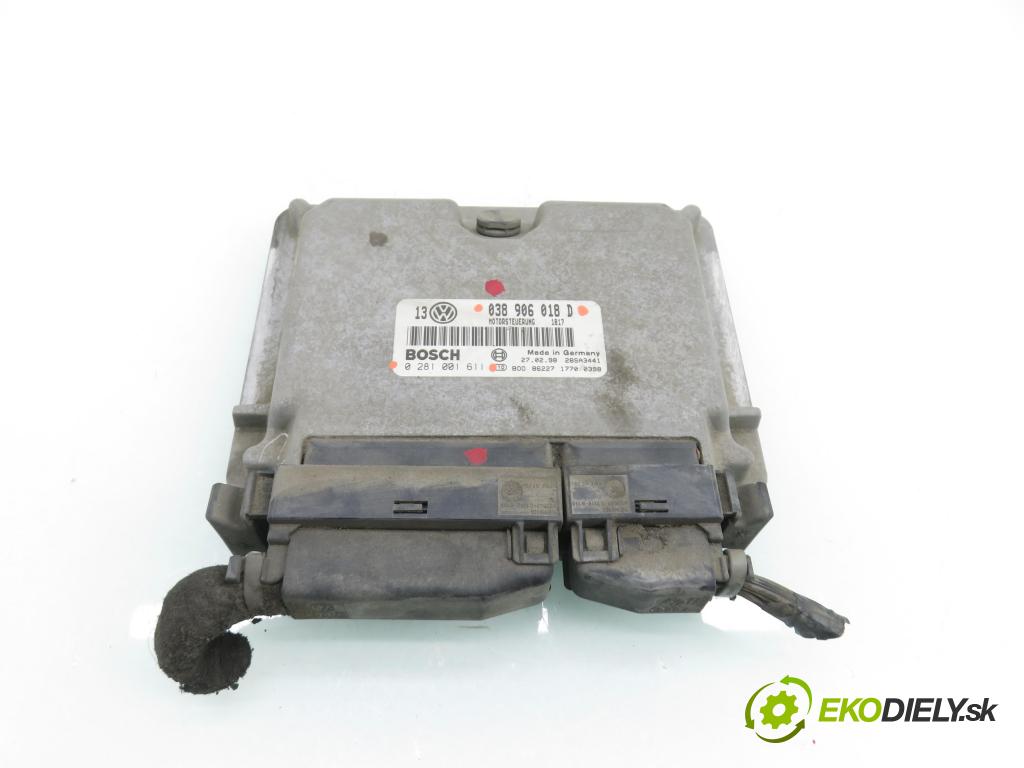 VW GOLF IV (1J1) HB 1998 66,00 1.9 TDI - AGR 1896,00 Riadiaca jednotka Motor 038906018D ; 0281001611