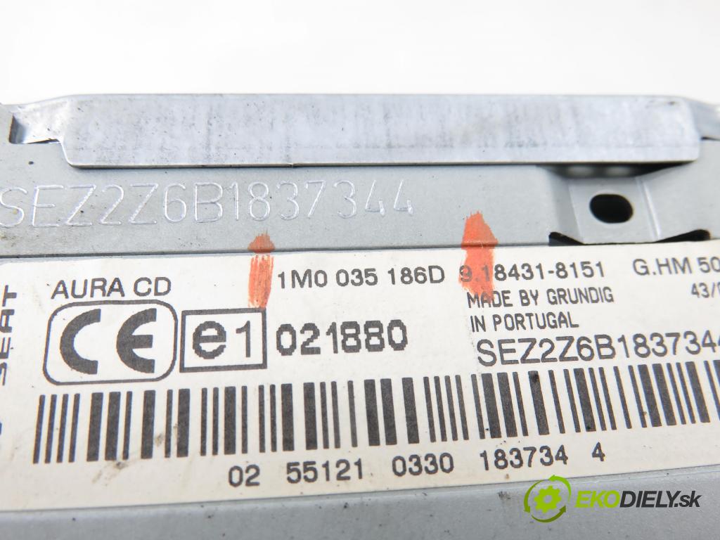 SEAT TOLEDO II (1M2) SEDAN 2003 81,00 1.9 TDI - ASV 1896,00 RADIO 1M0035186D