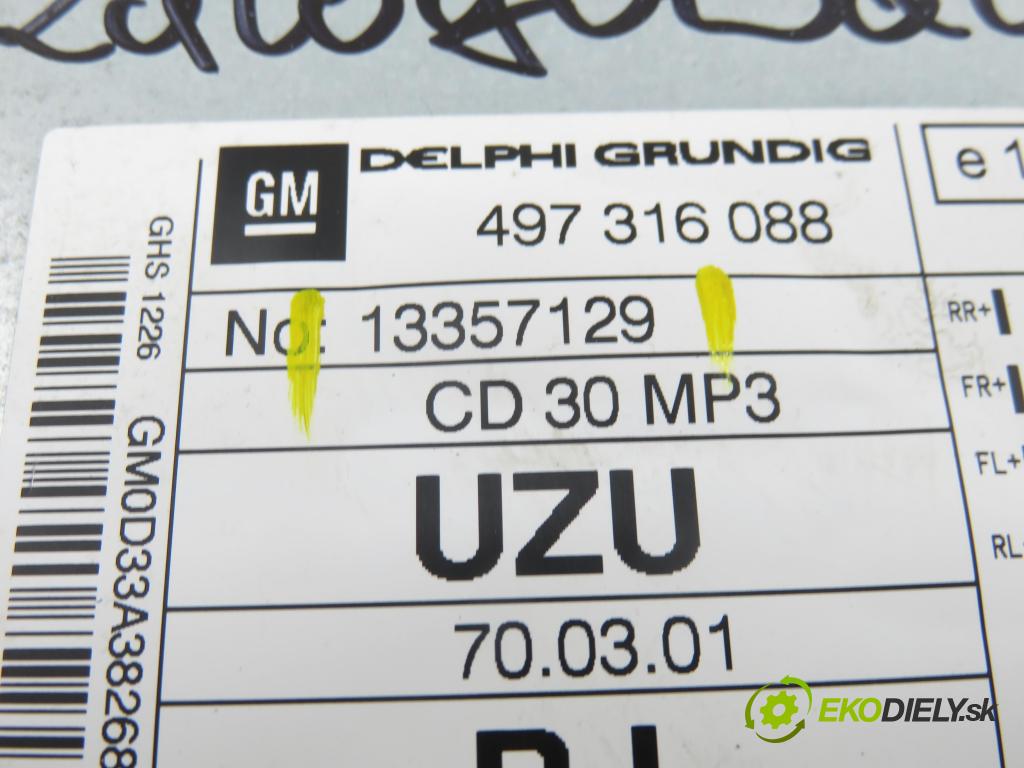 OPEL CORSA D (S07) HB 2010 70,00 1.3 CDTI - Z 13 DTE 1248,00 RADIO CD 13357129