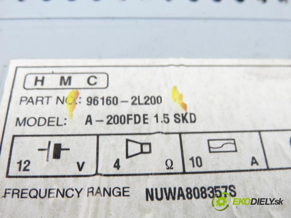 HYUNDAI i30 (FD) HB 2009 66,00 1.6 CRDi 1582,00 RADIO CD 961602L200