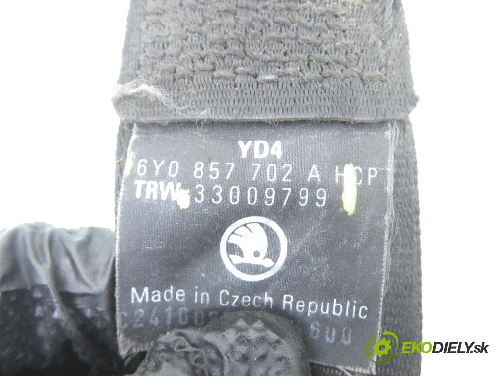 SKODA FABIA I Combi (6Y5) KOMBI 2003 47,00 1.2 - AZQ 1198,00 Držiak bezpečnostný PP 6Y0857702A ; 33009799