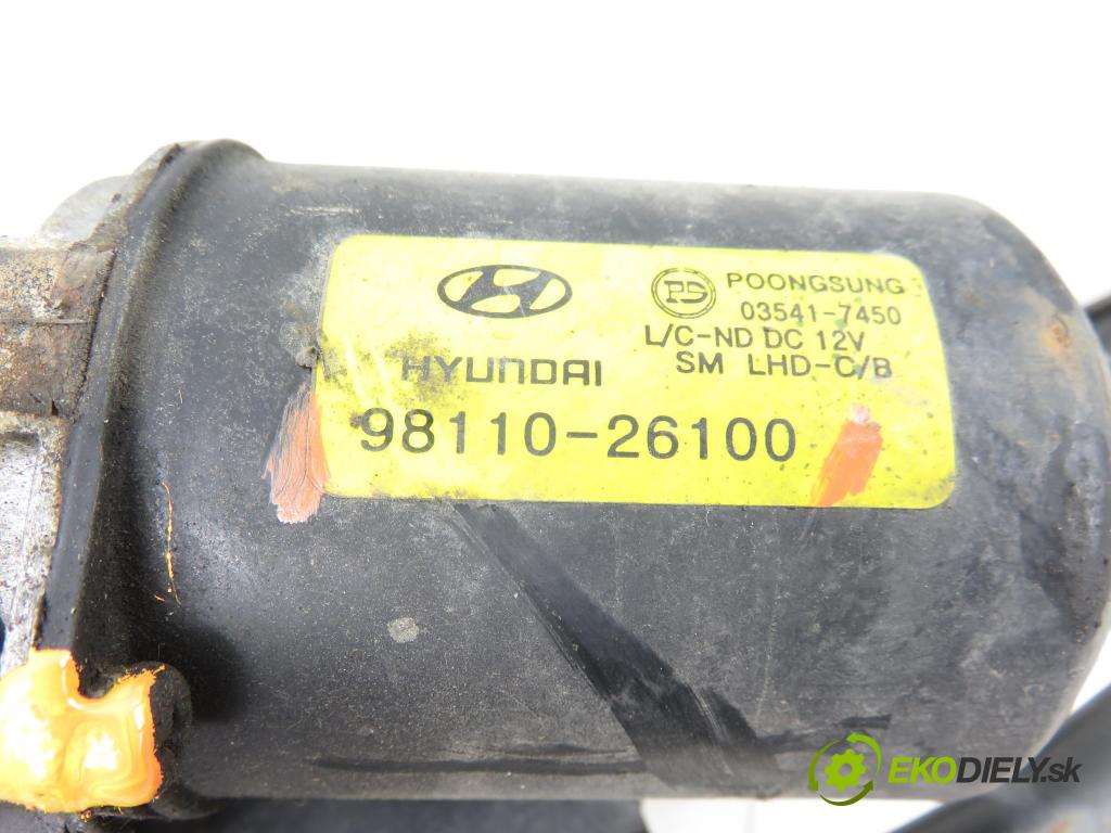 HYUNDAI SANTA FÉ I (SM) SUV 2004 83,00 2.0 CRDi 4x4 113 - D4EA 1991,00 Motorček stieračov 9811026100