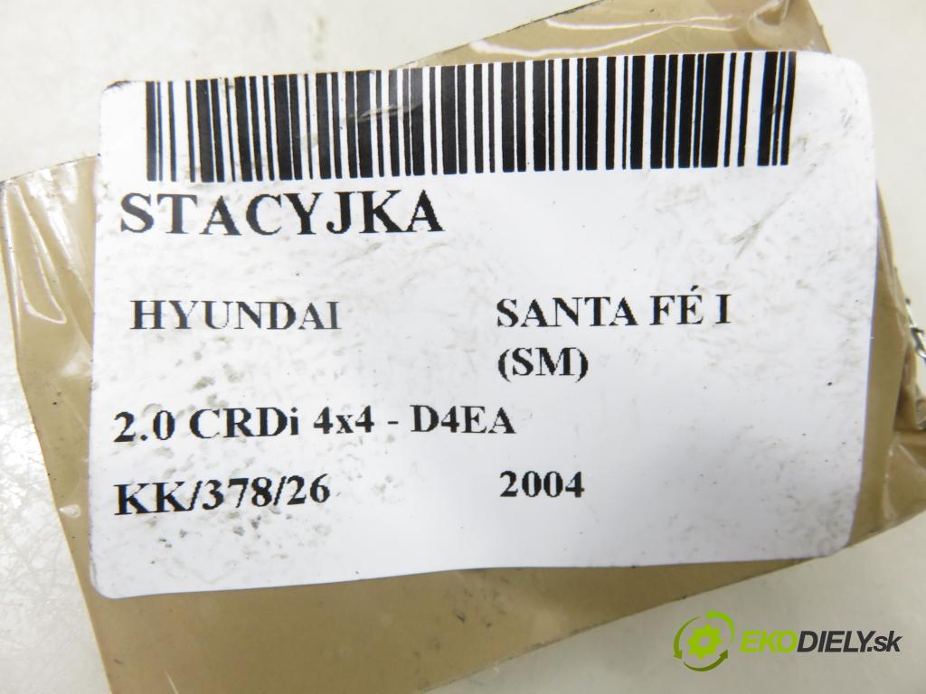 HYUNDAI SANTA FÉ I (SM) SUV 2004 83,00 2.0 CRDi 4x4 113 - D4EA 1991,00 spinačka  (Spínacia skrinka)
