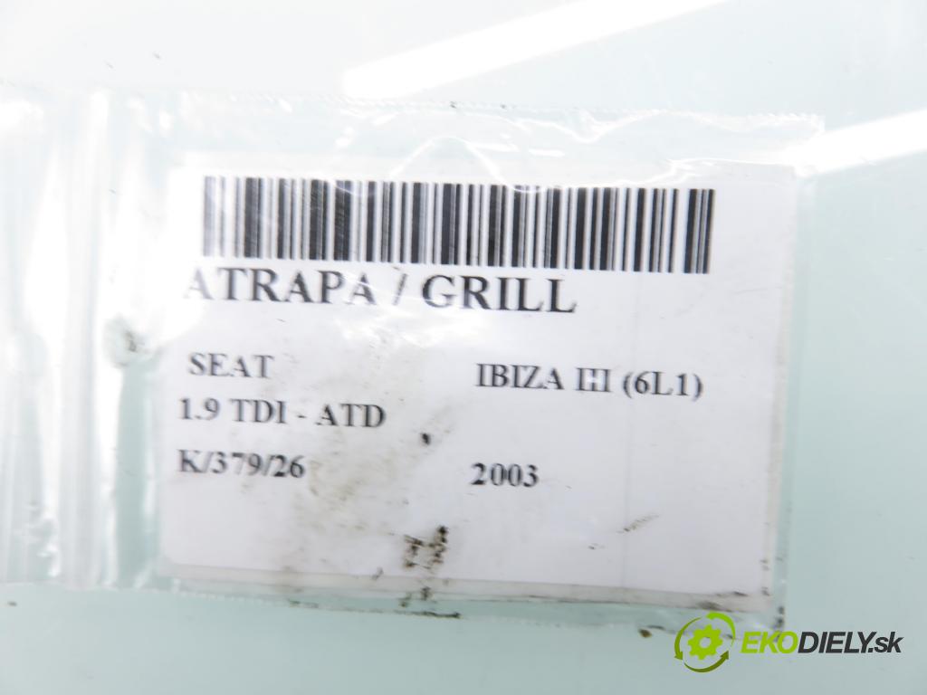 SEAT IBIZA III (6L1) HB 2003 74,00 1.9 TDI - ATD 1896,00 mřížka / maska 6L0853654 ; 6L0853679