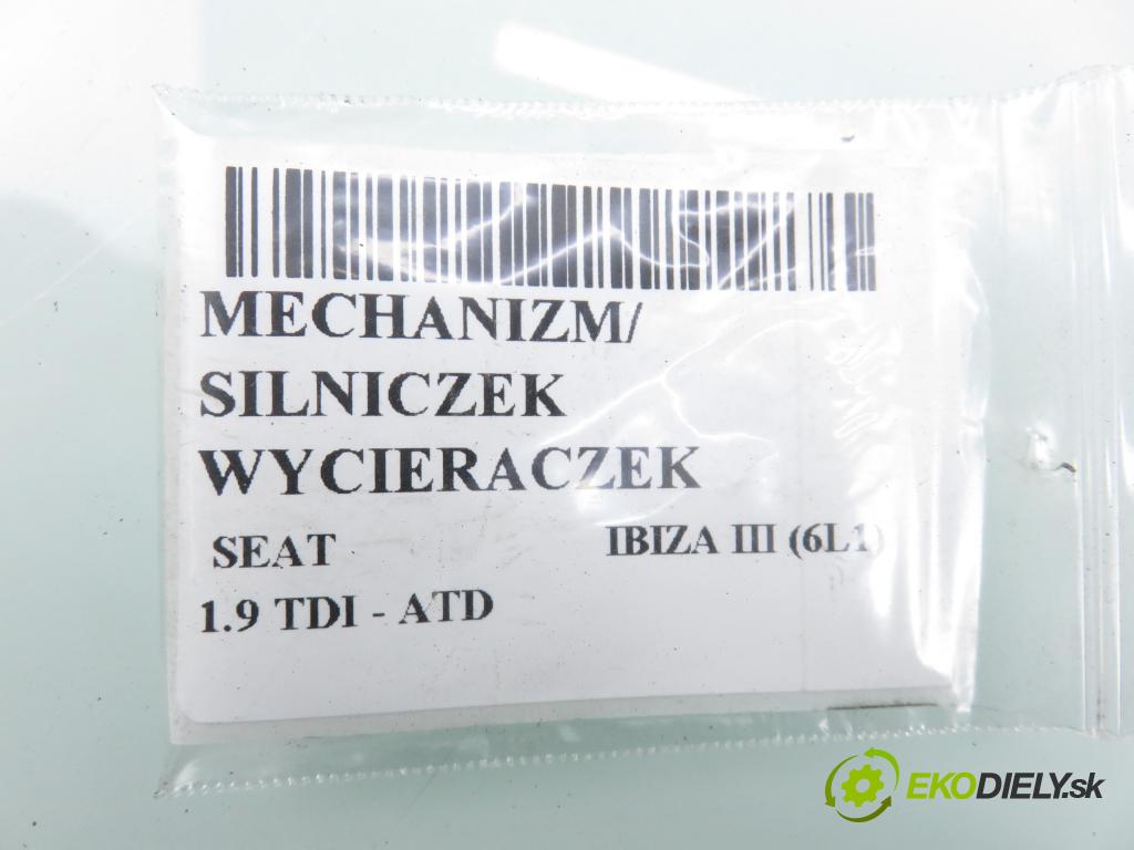 SEAT IBIZA III (6L1) HB 2003 74,00 1.9 TDI - ATD 1896,00 MECHANISMUS/ motorek stěračů 6Q2955119A ; 0390241526