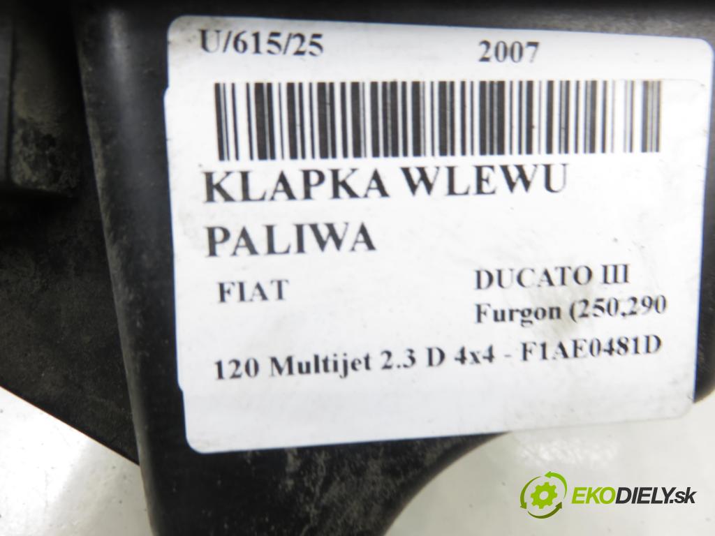 FIAT DUCATO Furgon (250_, 290_) FURGON 2007 88,00 120 Multijet 2.3 D - F1AE0481D 2287,00 dvířka nádrže paliva  (Klika dveří ostatní)