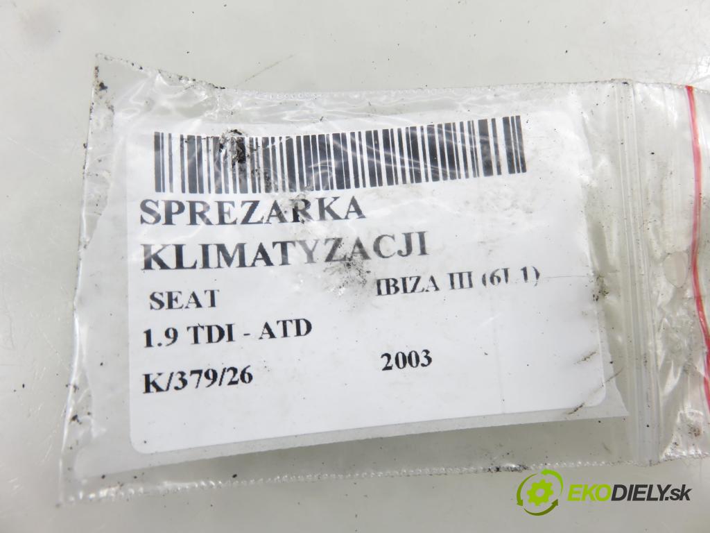 SEAT IBIZA III (6L1) HB 2003 74,00 1.9 TDI - ATD 1896,00 KOMPRESOR: klimatizace 6Q0820803D ; 4472208127 (Kompresor klimatizace)