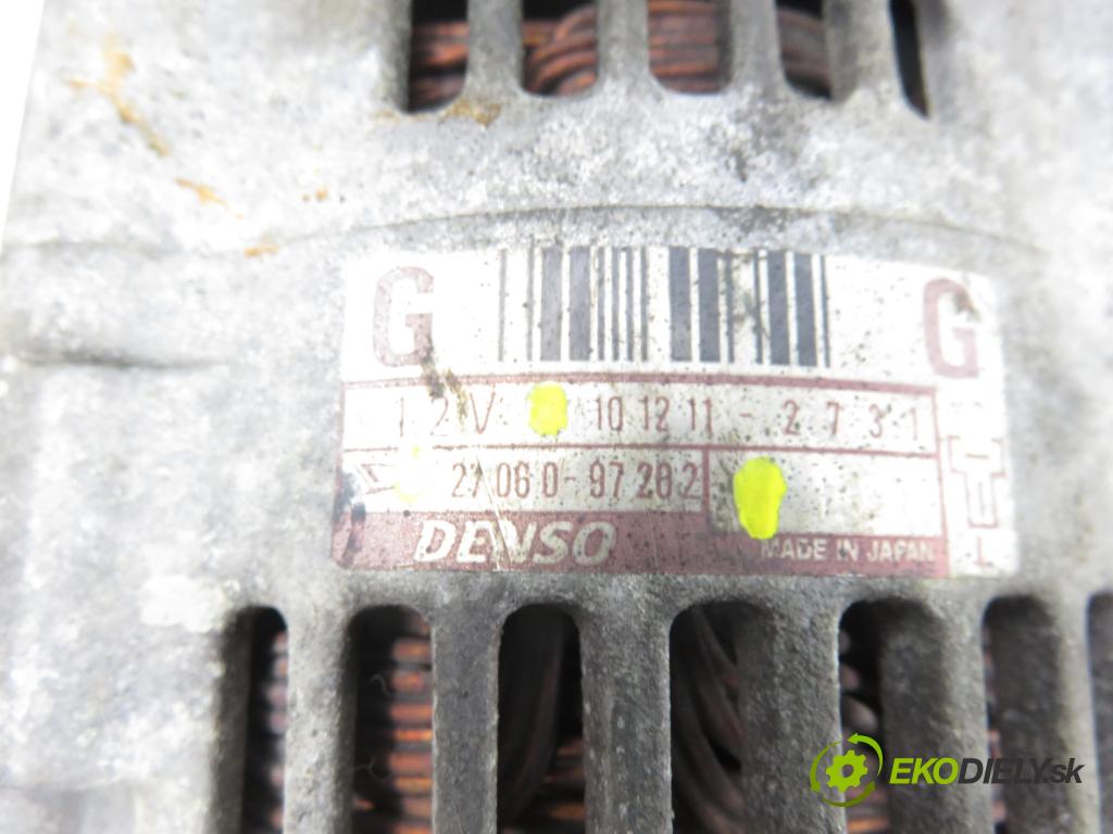 DAIHATSU CUORE VI (L251, L250_, L260_) HB 2003 43,00 1 - EJ-VE 989,00 Alternátor 2706097202 ; 1012112731 (Alternátor)