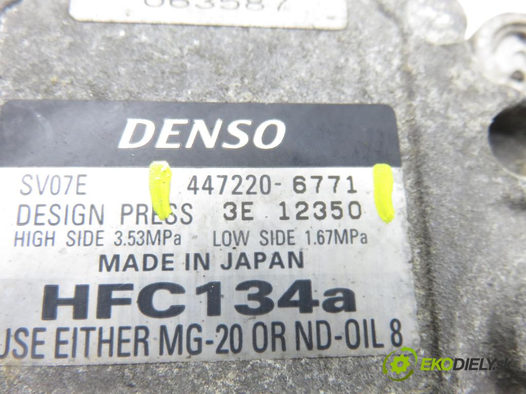 DAIHATSU CUORE VI (L251, L250_, L260_) HB 2003 43,00 1 - EJ-VE 989,00 KOMPRESOR: klimatizace 4472206771 (Kompresor klimatizace)