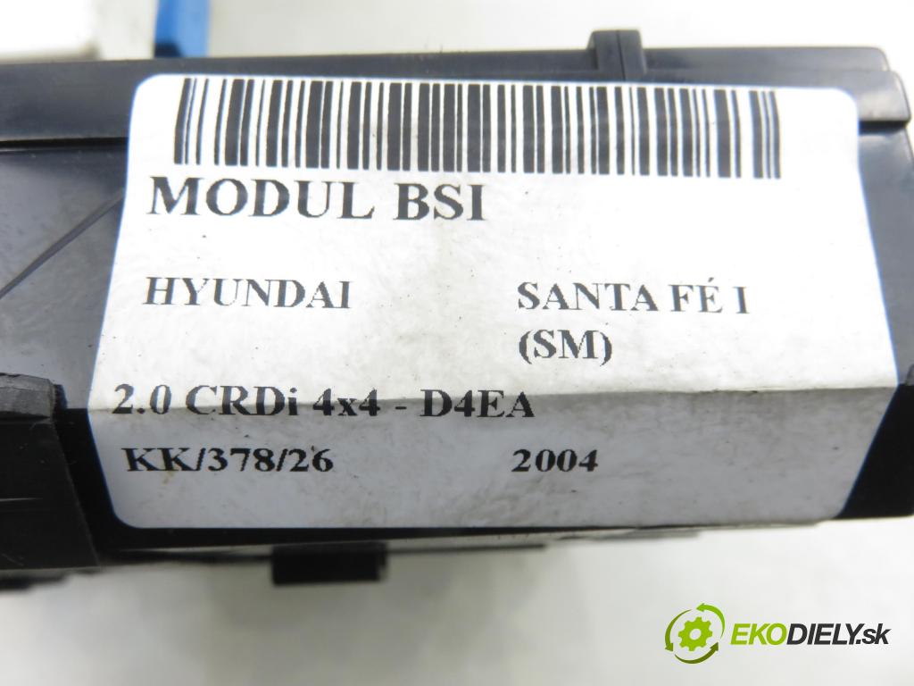HYUNDAI SANTA FÉ I (SM) SUV 2004 83,00 2.0 CRDi 4x4 113 - D4EA 1991,00 MODUL BSI 9118826105