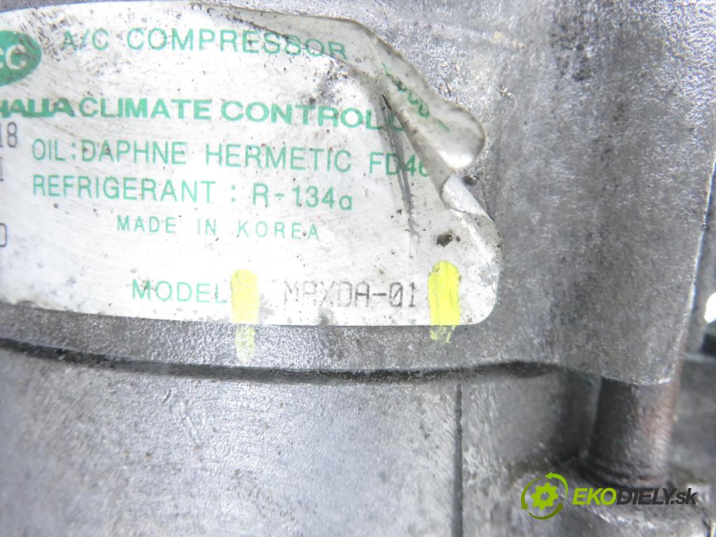 HYUNDAI SANTA FÉ I (SM) SUV 2004 83,00 2.0 CRDi 4x4 113 - D4EA 1991,00 KOMPRESOR: klimatizácie MAXDA01 (Kompresor klimatizácie)