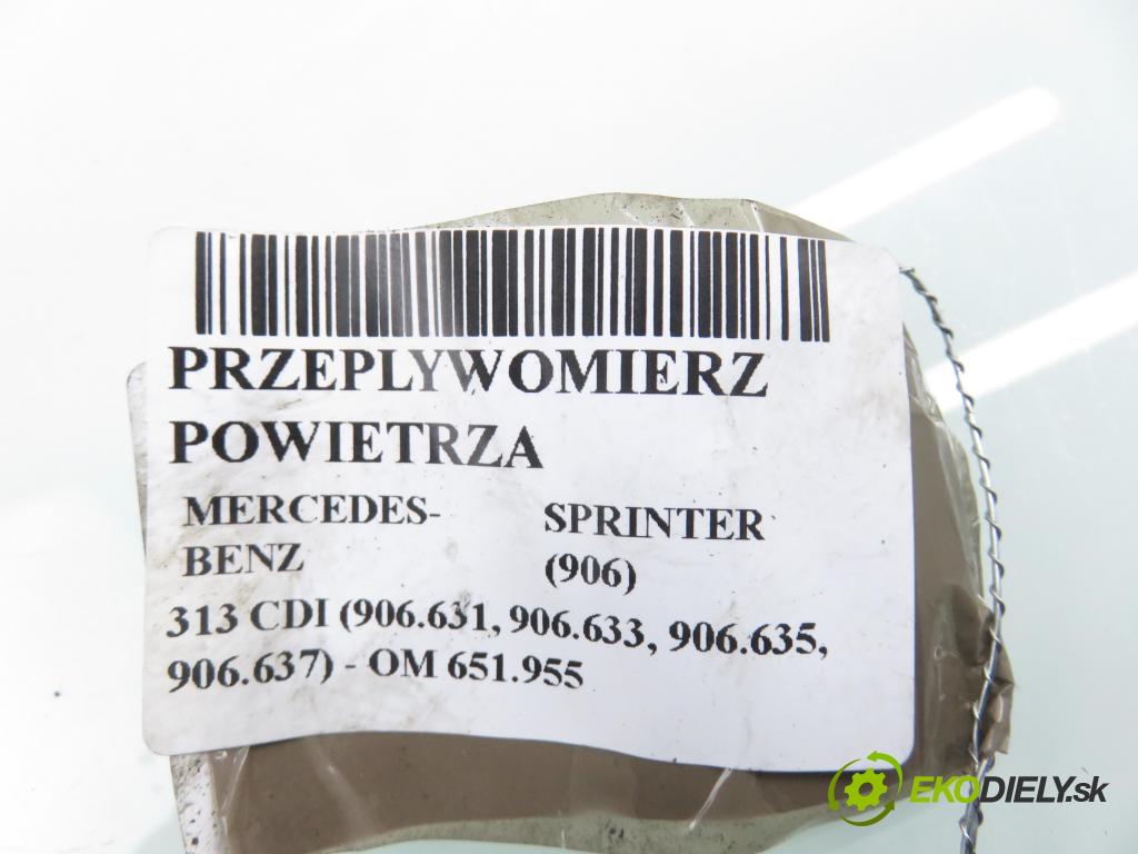 MERCEDES-BENZ SPRINTER 3,5-t Skrzynia (906) FURGON 2011 95,00 313 CDI (906.631, 906.633, 906.635, 906.637) - OM  2143,00 váha vzduchu vzduchu 5WK97917 ; 6510900148