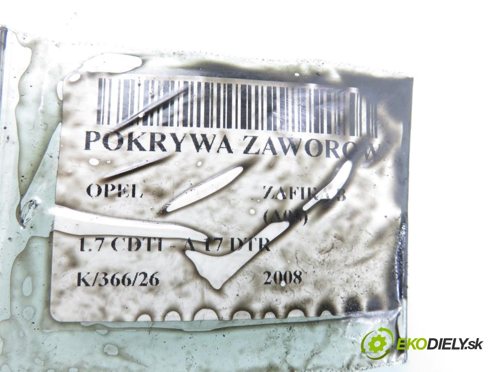 OPEL ZAFIRA B (A05) MINIVAN 2008 92,00 1.7 CDTI - A 17 DTR 1686,00 kryt Ventilů 