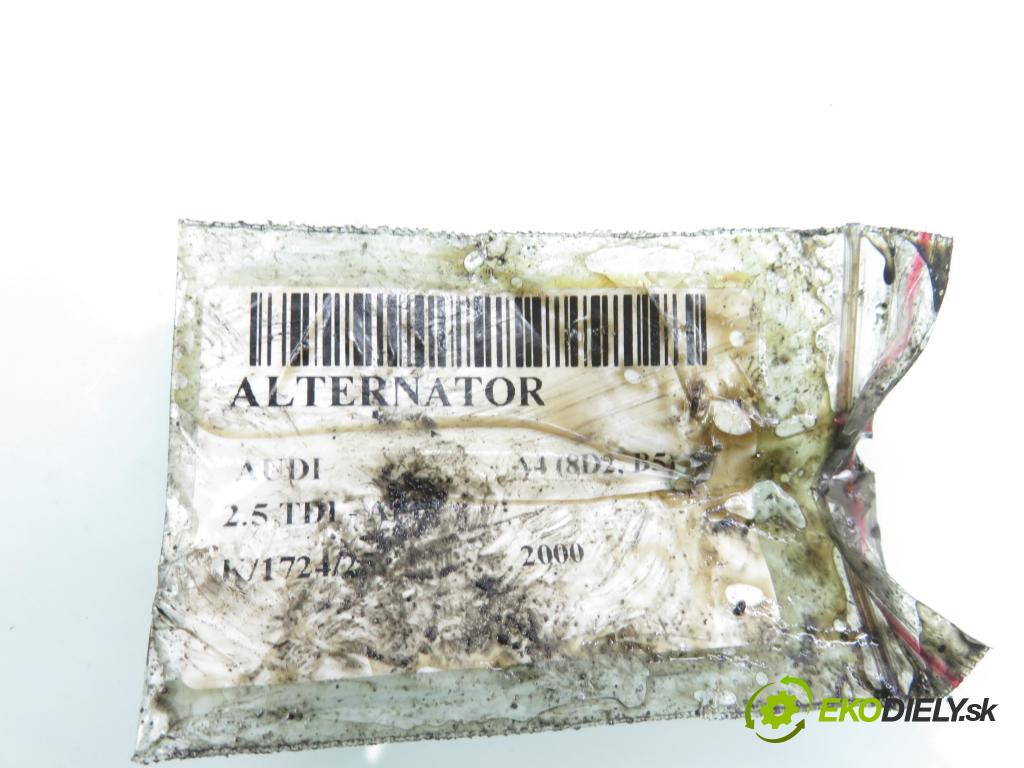 AUDI A4 (8D2, B5) SEDAN 2000 110,00 2.5 TDI - AFB 2496,00 Alternátor SG14B013 (Alternátor)