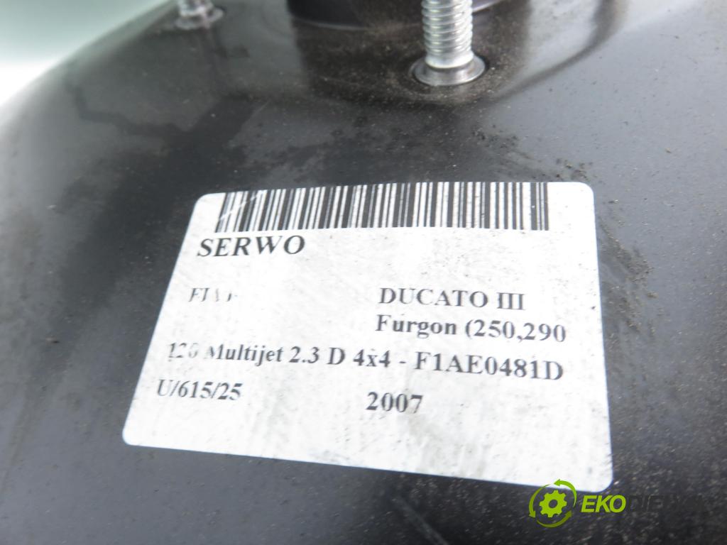 FIAT DUCATO Furgon (250_, 290_) FURGON 2007 88,00 120 Multijet 2.3 D - F1AE0481D 2287,00 Posilovač 51725091 ; 0204051287 (Servočerpadlo)