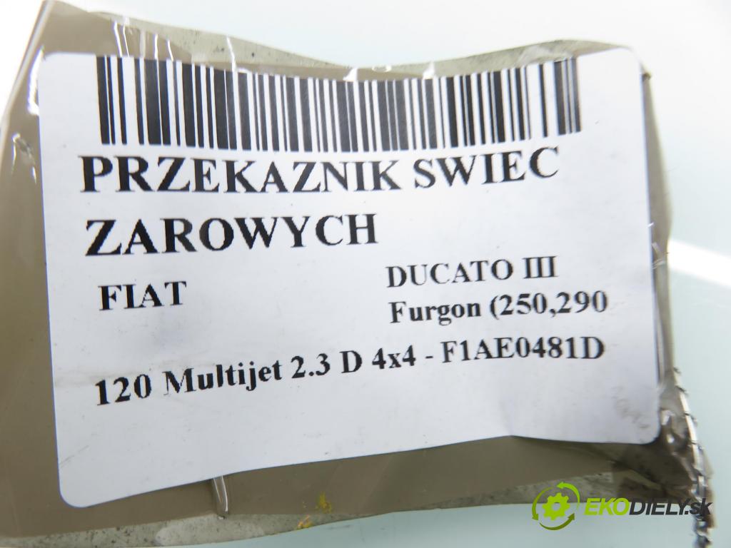 FIAT DUCATO Furgon (250_, 290_) FURGON 2007 88,00 120 Multijet 2.3 D - F1AE0481D 2287,00 RELÉ: JÚN: 0281003039