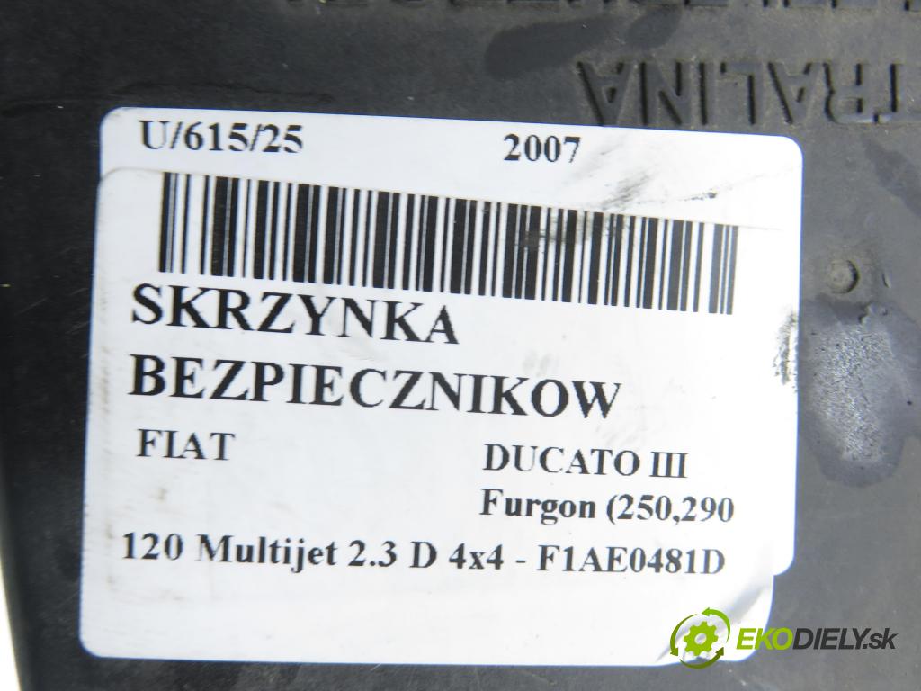 FIAT DUCATO Furgon (250_, 290_) FURGON 2007 88,00 120 Multijet 2.3 D - F1AE0481D 2287,00 Skrinka POJISTKY: 