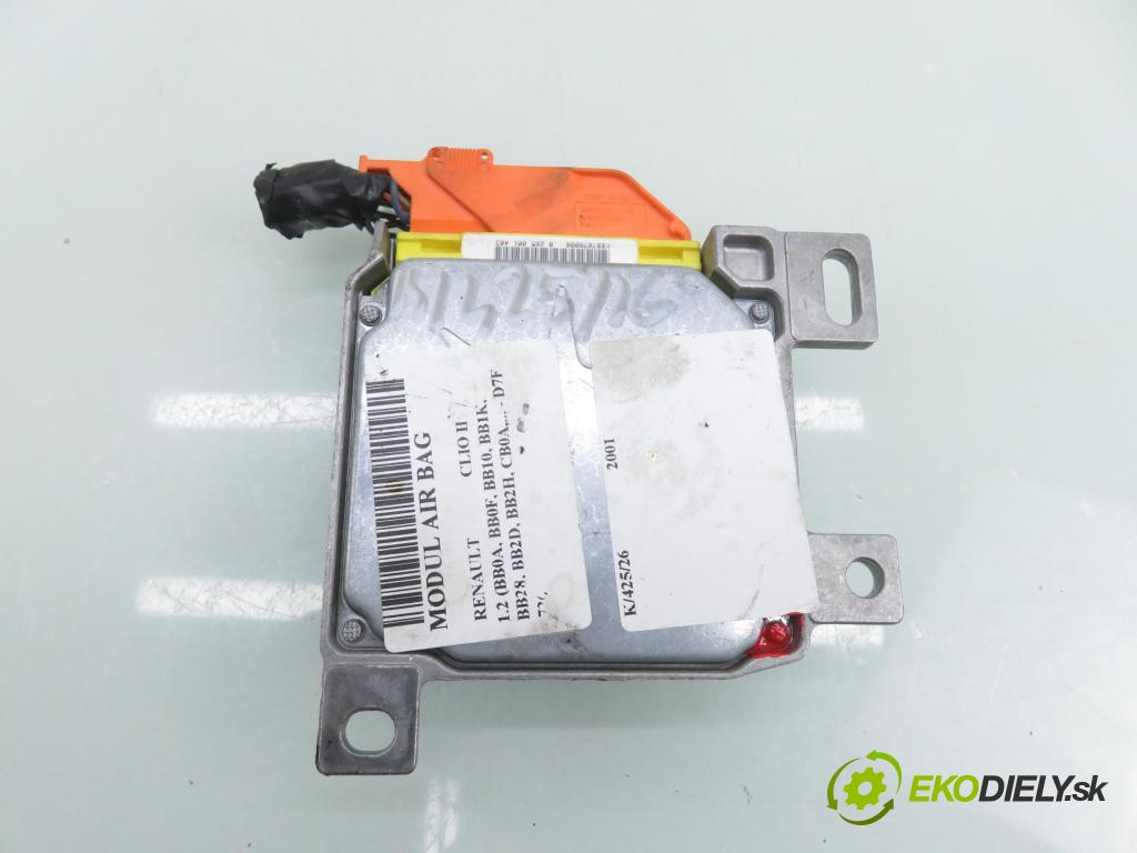 RENAULT CLIO II (BB_, CB_) HB 2001 43,00 1.2 8V 58 - D7F 726 1149,00 MODUL air BAG 8200047304A ; 0285001403