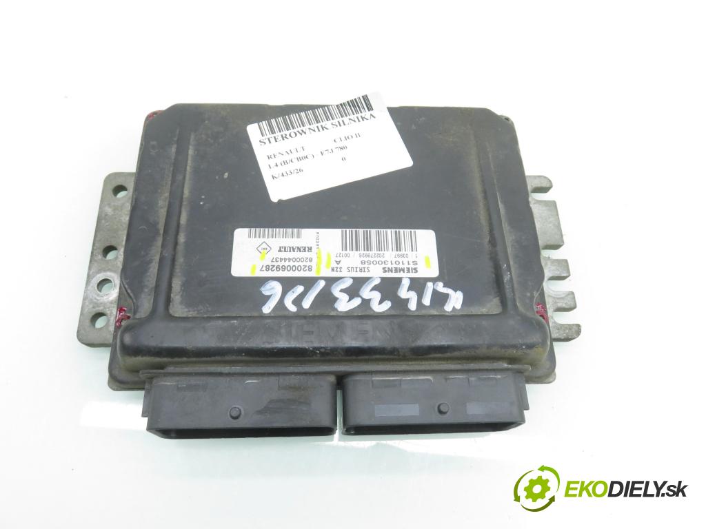 RENAULT CLIO II (BB_, CB_) HB 2000 70,00 1.4 16V 95 - K4J 712 1390,00 Riadiaca jednotka Motor S110130058A ; 8200069287 ; 8200044437