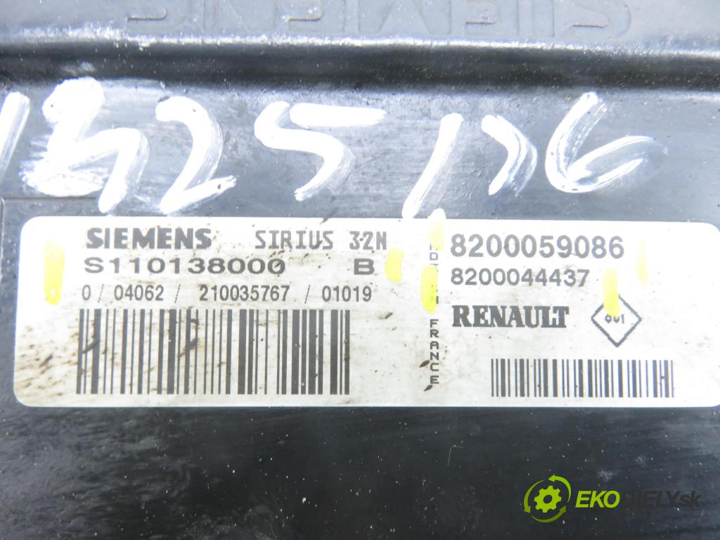 RENAULT CLIO II (BB_, CB_) HB 2001 43,00 1.2 8V 58 - D7F 726 1149,00 Riadiaca jednotka Motor S110138000B ; 8200059086 ; 8200044437