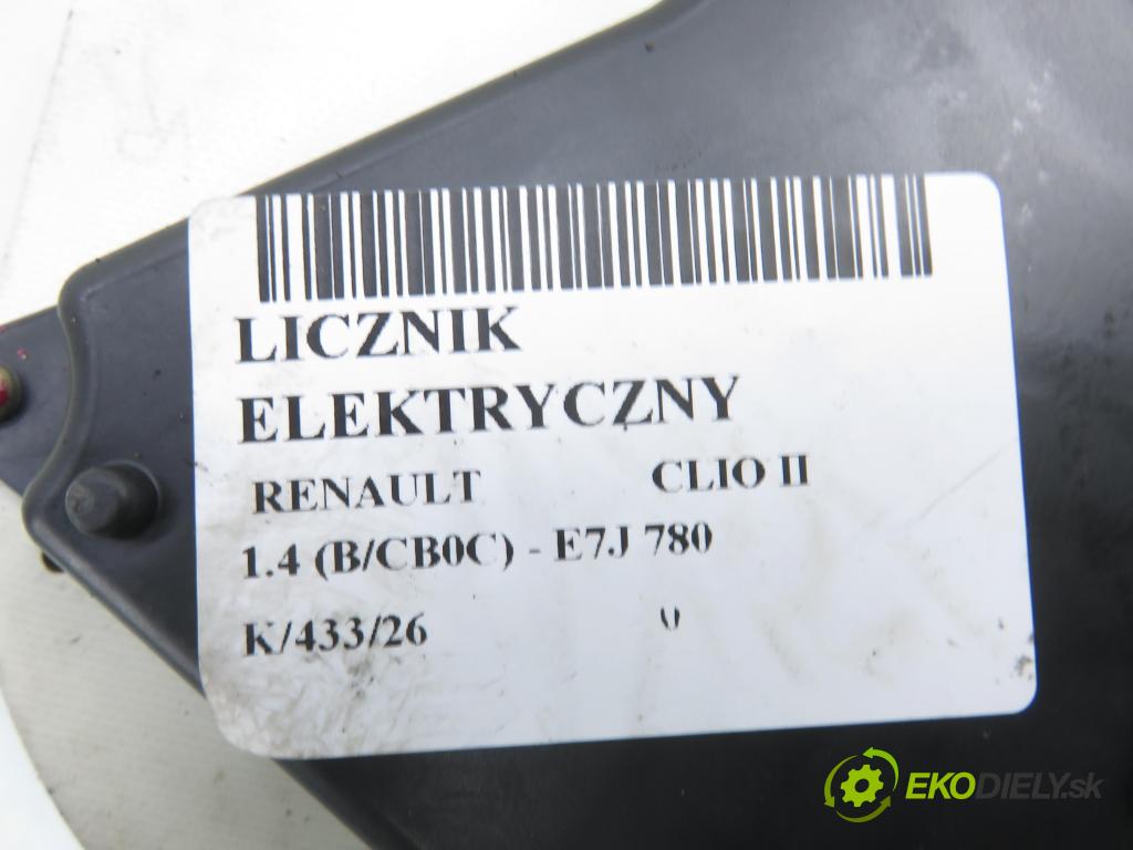 RENAULT CLIO II (BB_, CB_) HB 2000 70,00 1.4 16V 95 - K4J 712 1390,00 Prístrojovka elektrický P7700436472 ; 7700436472